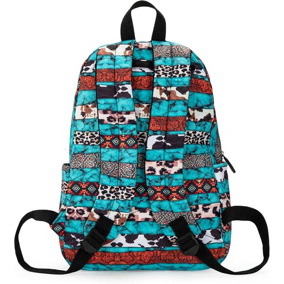 Stylish Daypack for Women: Bohemian Backpack with Adjustable Straps & Pockets - Picture 6 of 8